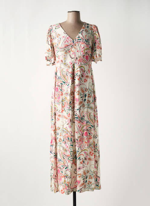 Robe longue beige ELORA pour femme