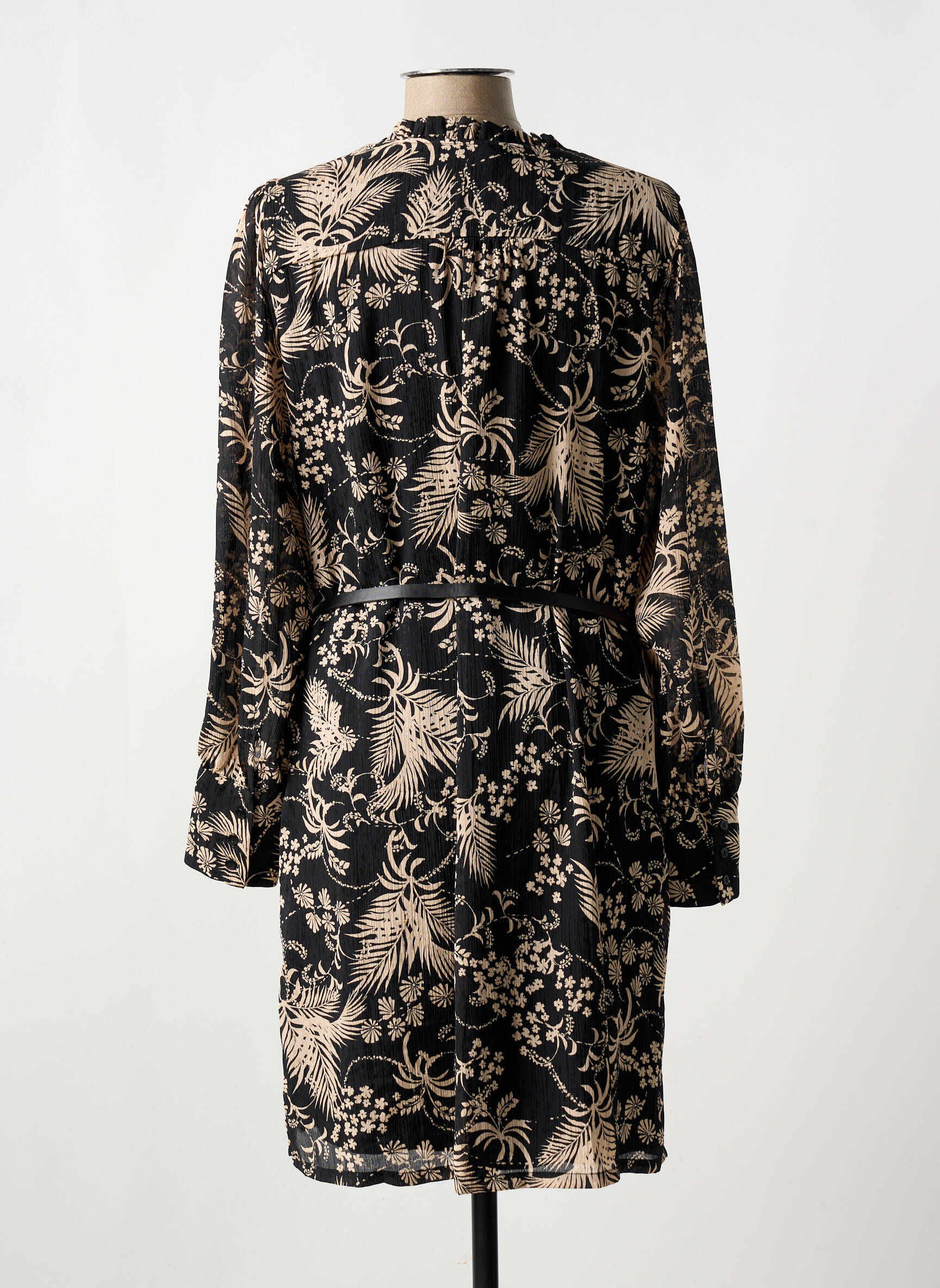 Robe Mi-longue Manches Longues Noir Elora Femme 2576741-noir00