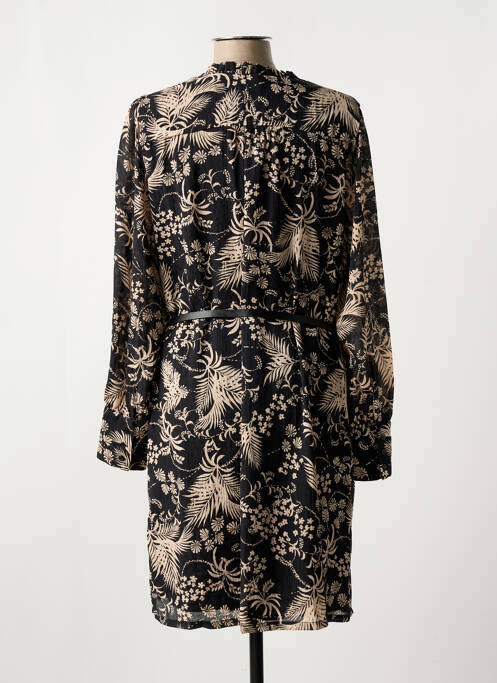 Robe mi-longue noir ELORA pour femme