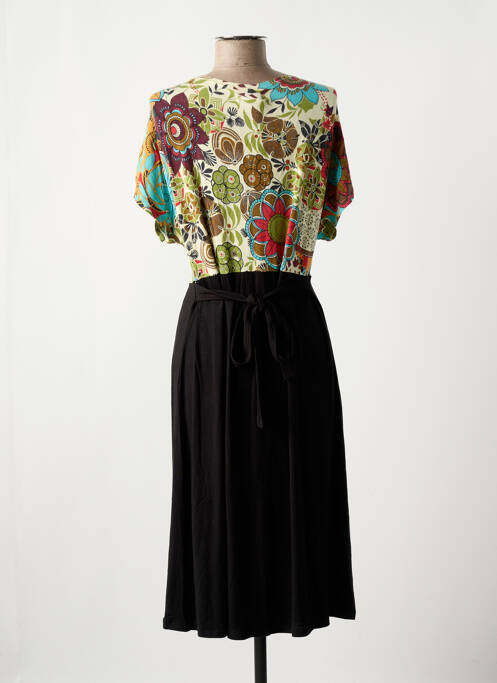 Robe mi-longue noir GEORGES FRANCK pour femme