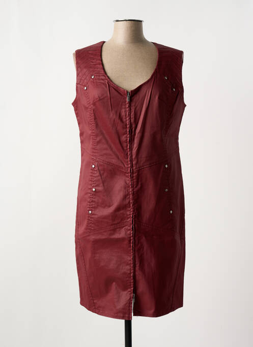 Robe mi-longue rouge ELORA pour femme