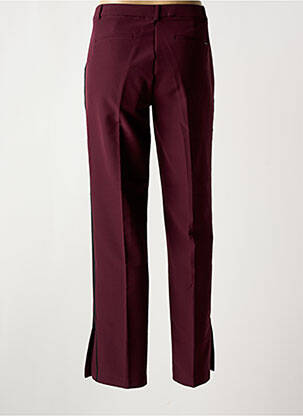Pantalon droit stretch taille normale violet ELORA femme
