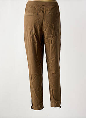 Pantalon droit taille élastique taille normale marron ELORA femme