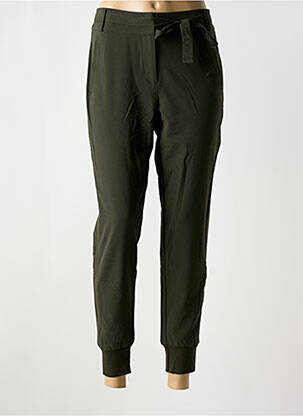 Pantalon slim stretch taille normale vert ELORA femme
