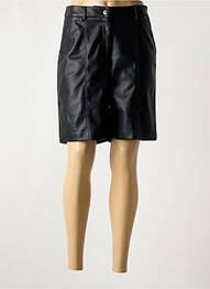 Bermuda coupe droite taille normale noir ELORA femme