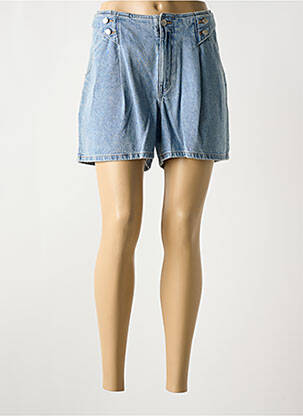 Short tissage denim taille normale bleu ELORA femme