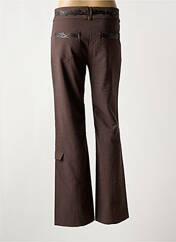 Pantalon droit marron GEORGES FRANCK pour femme seconde vue