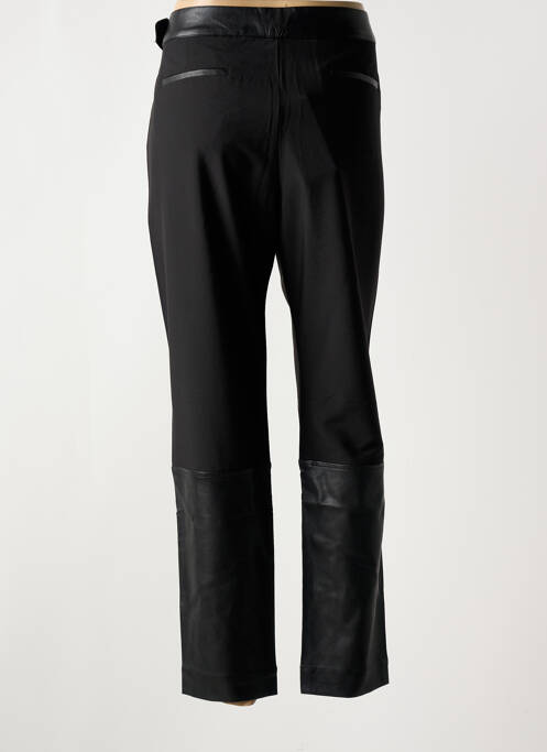 Pantalon droit stretch taille normale noir ELORA femme