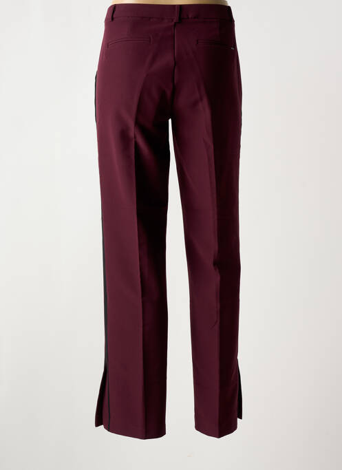 Pantalon droit stretch taille normale violet ELORA femme