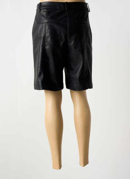 Bermuda coupe droite taille normale noir ELORA femme