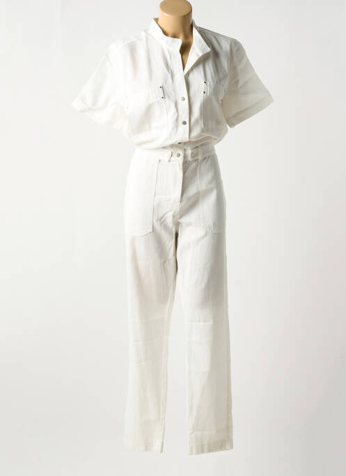 Combi-pantalon blanc ELORA pour femme