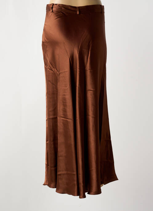 Jupe longue marron ELORA pour femme