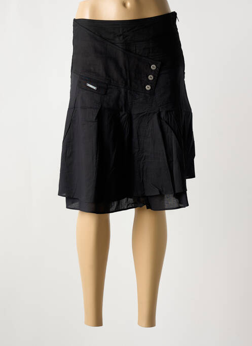 Jupe mi-longue noir ELORA pour femme
