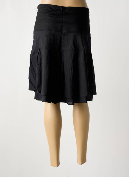 Jupe mi-longue noir ELORA pour femme
