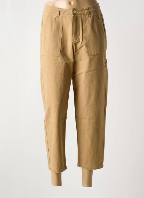 Pantalon 7/8 marron ELORA pour femme