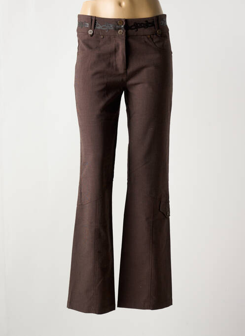 Pantalon droit marron GEORGES FRANCK pour femme