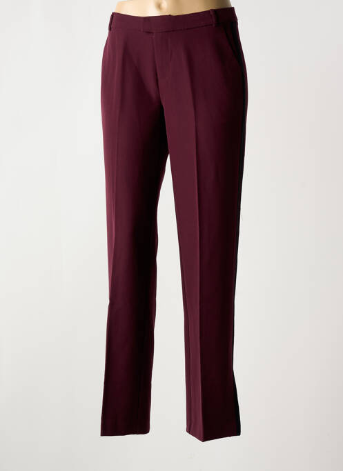 Pantalon droit violet ELORA pour femme