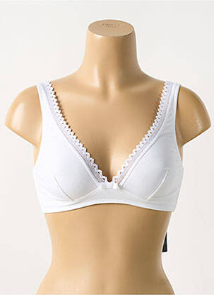 Soutien-gorge sans armature haut soutien-gorge emboitant blanc LOU femme