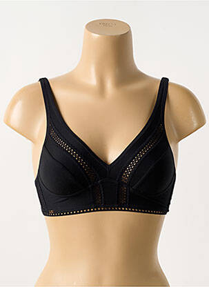 Soutien-gorge sans armature haut soutien-gorge emboitant noir LOU femme