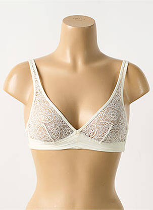 Soutien-gorge légère et transparente haut soutien-gorge emboitant beige LOU femme