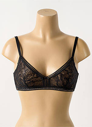 Soutien-gorge légère et transparente haut soutien-gorge emboitant noir LOU femme