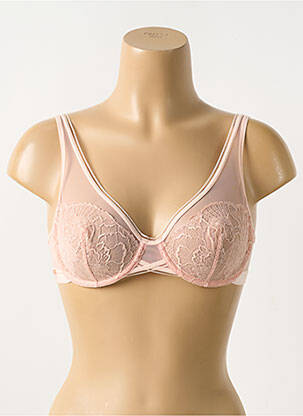 Soutien-gorge légère et transparente haut soutien-gorge emboitant rose LOU femme