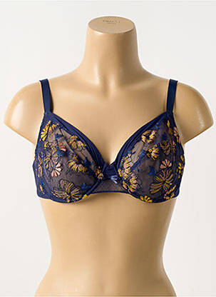 Soutien-gorge légère et transparente haut soutien-gorge emboitant bleu LOU femme