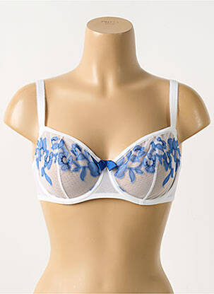 Soutien-gorge légère et transparente haut soutien-gorge emboitant blanc LOU femme