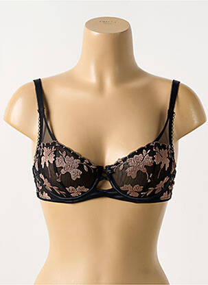 Soutien-gorge légère et transparente haut soutien-gorge emboitant noir LOU femme