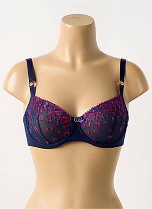 Soutien-gorge légère et transparente haut soutien-gorge emboitant bleu LOU femme
