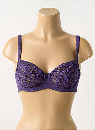Soutien-gorge légère et transparente haut soutien-gorge emboitant violet LOU femme