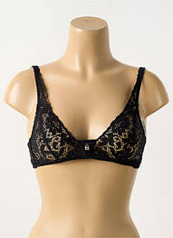 Soutien-gorge sans armature haut soutien-gorge emboitant noir BARBARA femme