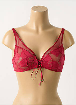 Soutien-gorge sans armature haut soutien-gorge emboitant rouge BARBARA femme