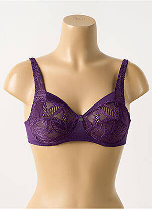 Soutien-gorge sans armature haut soutien-gorge emboitant violet BARBARA femme