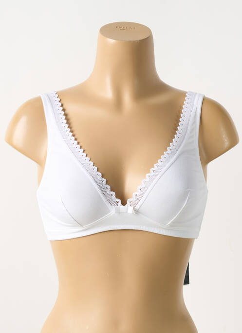 Soutien-gorge sans armature haut soutien-gorge emboitant blanc LOU femme