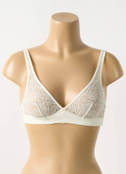 Soutien-gorge légère et transparente haut soutien-gorge emboitant beige LOU femme