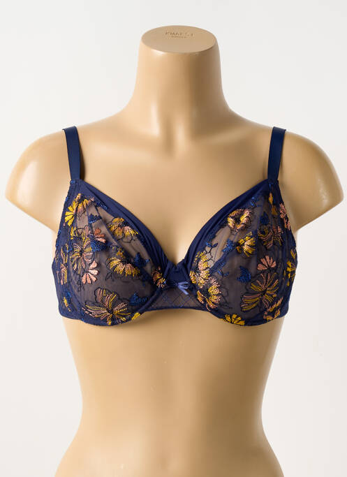 Soutien-gorge légère et transparente haut soutien-gorge emboitant bleu LOU femme