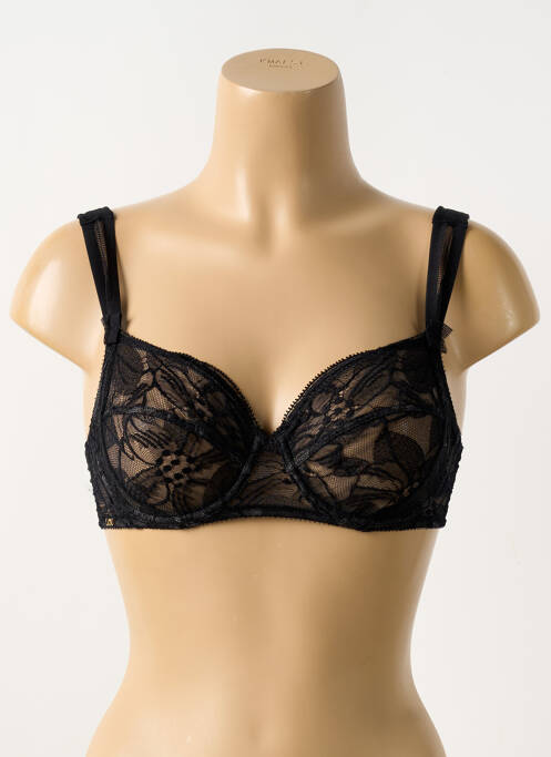 Soutien-gorge légère et transparente haut soutien-gorge emboitant noir LOU femme