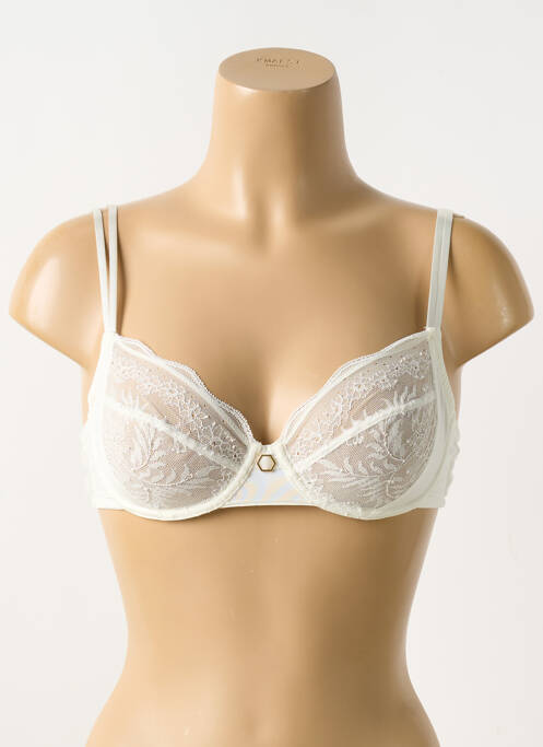 Soutien-gorge légère et transparente haut soutien-gorge emboitant beige LOU femme