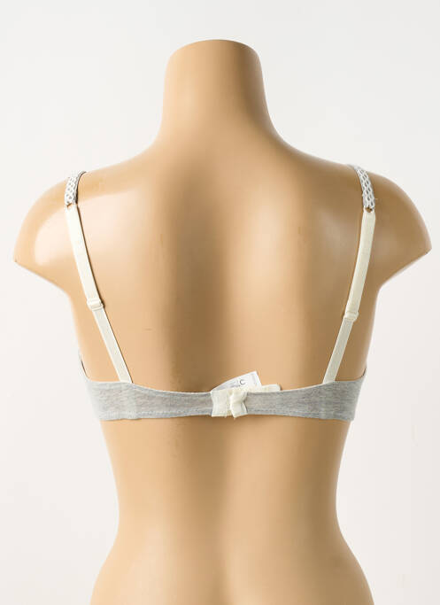 Soutien-gorge légère et transparente gris BARBARA femme