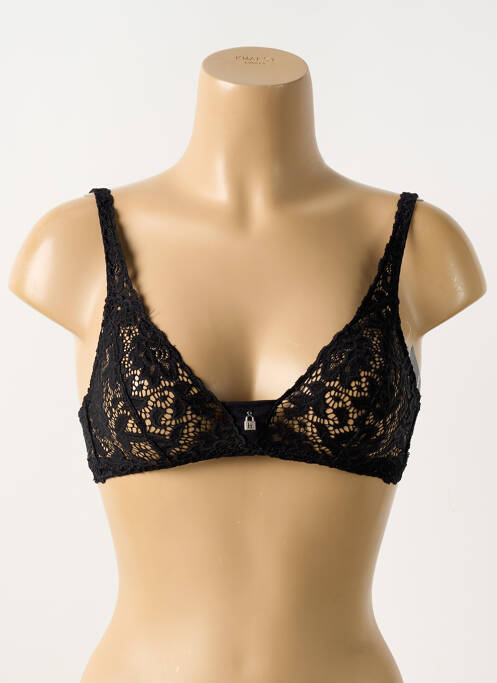 Soutien-gorge sans armature haut soutien-gorge emboitant noir BARBARA femme