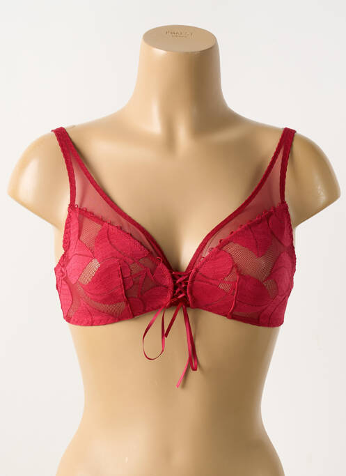 Soutien-gorge sans armature haut soutien-gorge emboitant rouge BARBARA femme