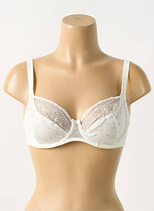 Soutien-gorge légère et transparente haut soutien-gorge emboitant blanc EMPREINTE femme