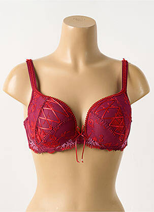Soutien-gorge effet matière satinée haut soutien-gorge moulé violet EMPREINTE femme
