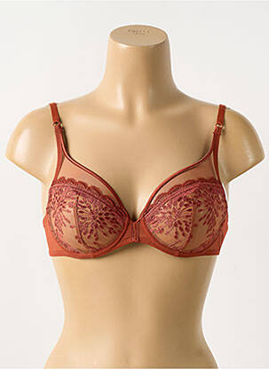 Soutien-gorge légère et transparente haut soutien-gorge emboitant marron SIMONE PERELE femme