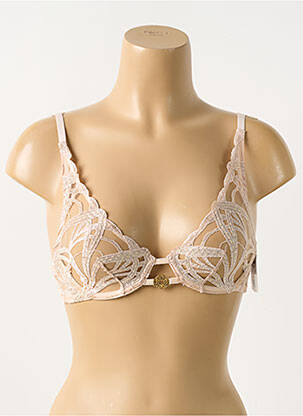 Soutien-gorge effet matière satinée haut soutien-gorge emboitant chair ELIE SAAB X AUBADE femme