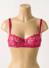 Soutien-gorge effet matière satinée haut soutien-gorge balconnet rose VIKTOR & ROLF X AUBADE femme