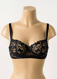 Soutien-gorge effet matière satinée haut soutien-gorge balconnet noir VIKTOR & ROLF X AUBADE femme