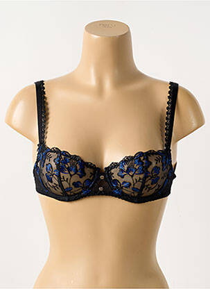 Soutien-gorge effet matière satinée haut soutien-gorge balconnet noir AUBADE femme