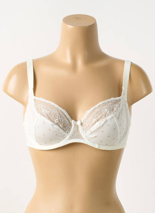Soutien-gorge légère et transparente haut soutien-gorge emboitant blanc EMPREINTE femme